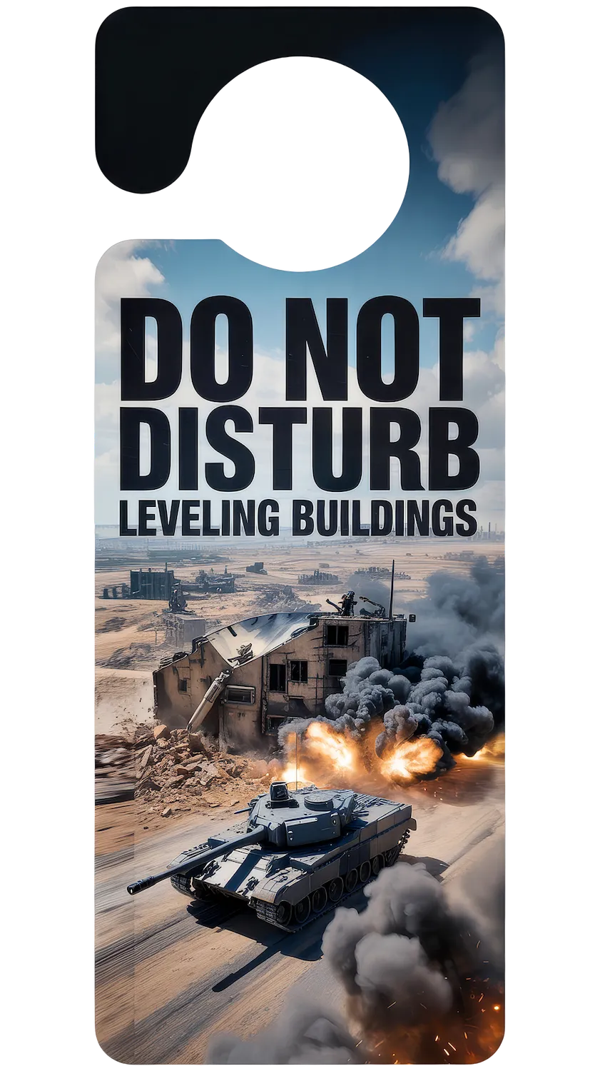 Leveling Buildings Door Hanger