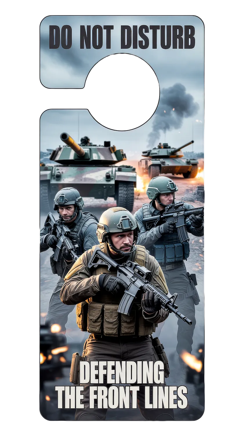 Defending The Front Lines Door Hanger