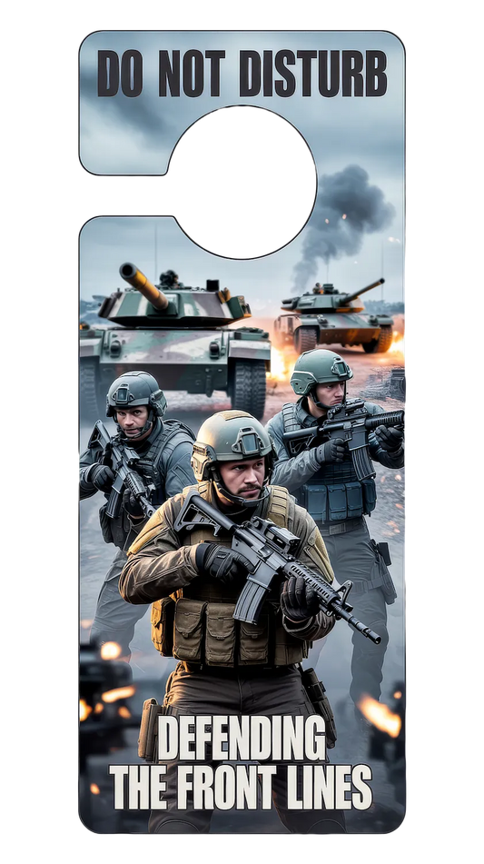 Defending The Front Lines Door Hanger